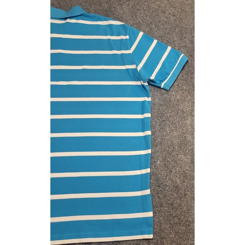 Polo Ralph Lauren Men's Short Sleeve Blue w/White Striped T-Shirt Size XX-Large